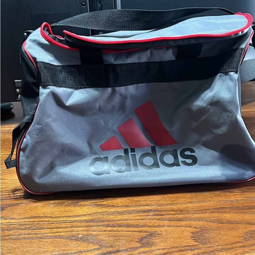 Adidas Gray and Red Men's Bag
